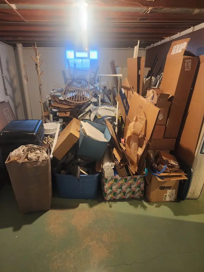 Roll-off dumpster container at job site for Construction Dumpster Rental in Meadville